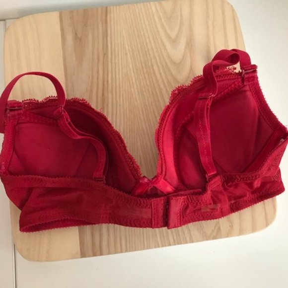 Red Lace Push-up Bra NWOT ~ 32B - Picture 6 of 12